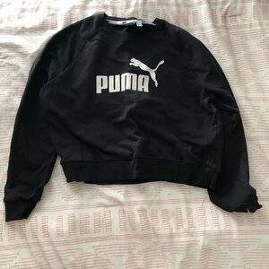 Puma Black and White Crewneck